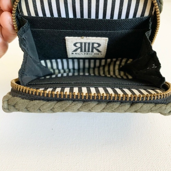 Rags to Riches Olive Green Square Wallet - Picture 6 of 8